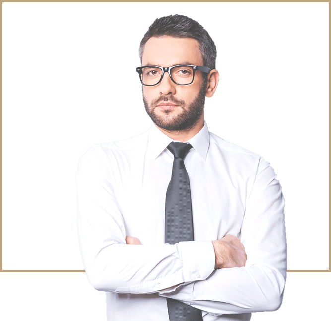 A man in a white shirt and tie with his arms crossed.